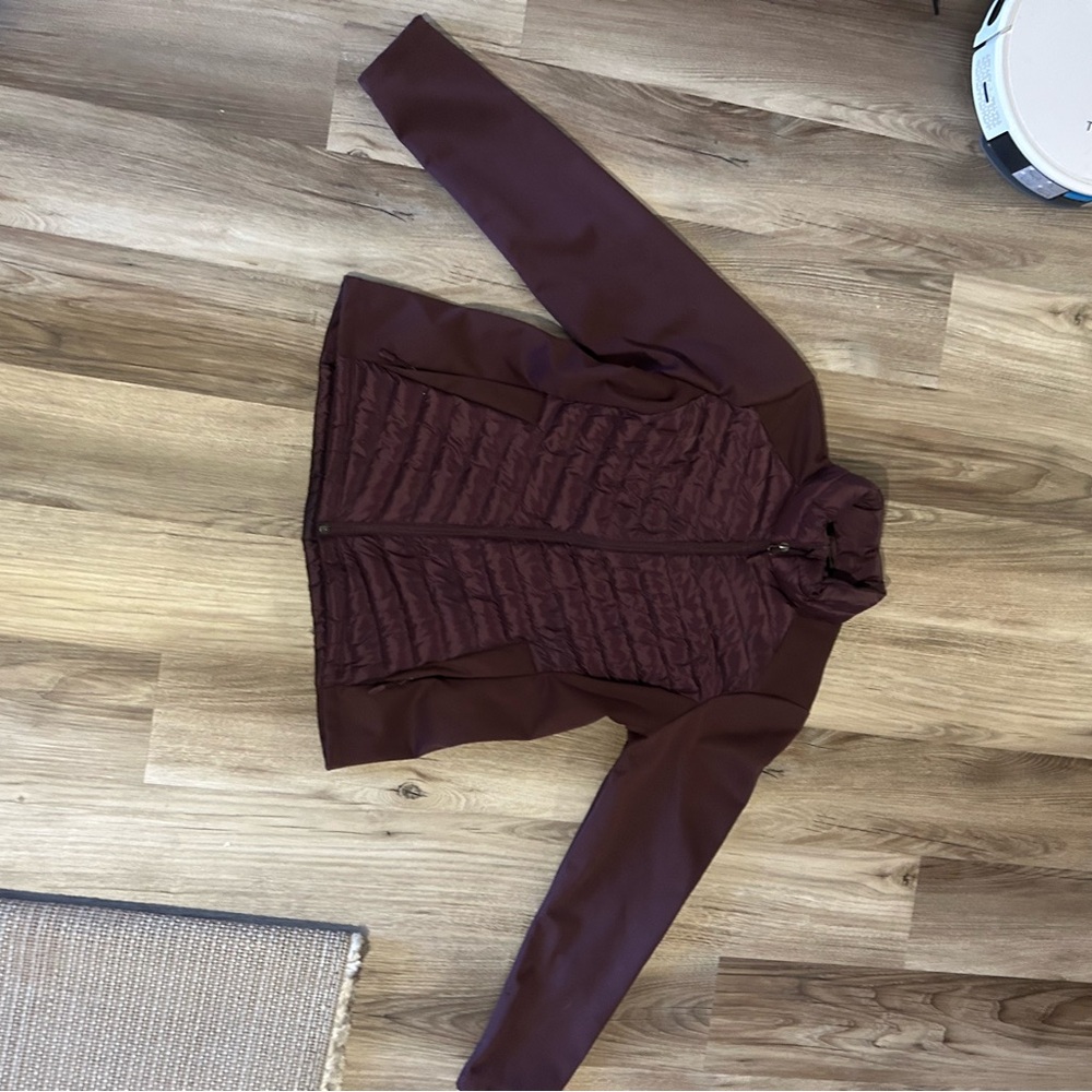 Burgundy Quilted Jacket